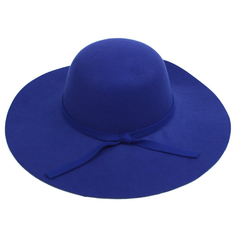 Floppy Hat - Bow Knot- Royal Blue - Dressy Sun Hat - NWT